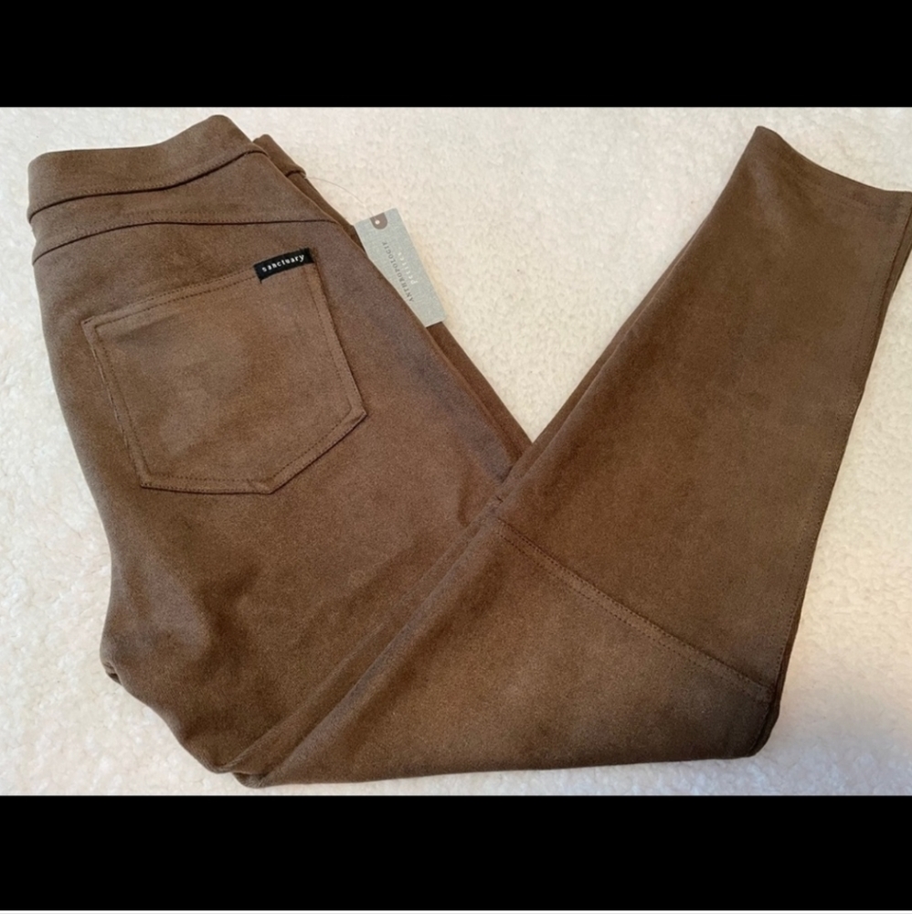 Anthropologie x Sanctuary Mona Suede Leggings - Picture 3 of 13